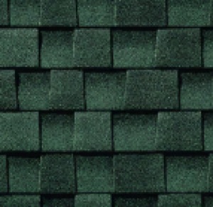 GAF Timberline HDZ shingle in Hunter Green
